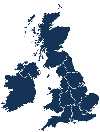 UK regions map